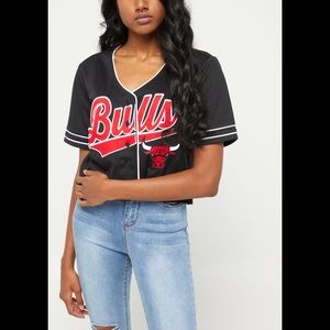 NBA Bulls Cropped Jersey 😍
